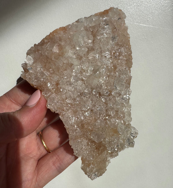 Peach Diamond Apophyllite Cluster/Specimen