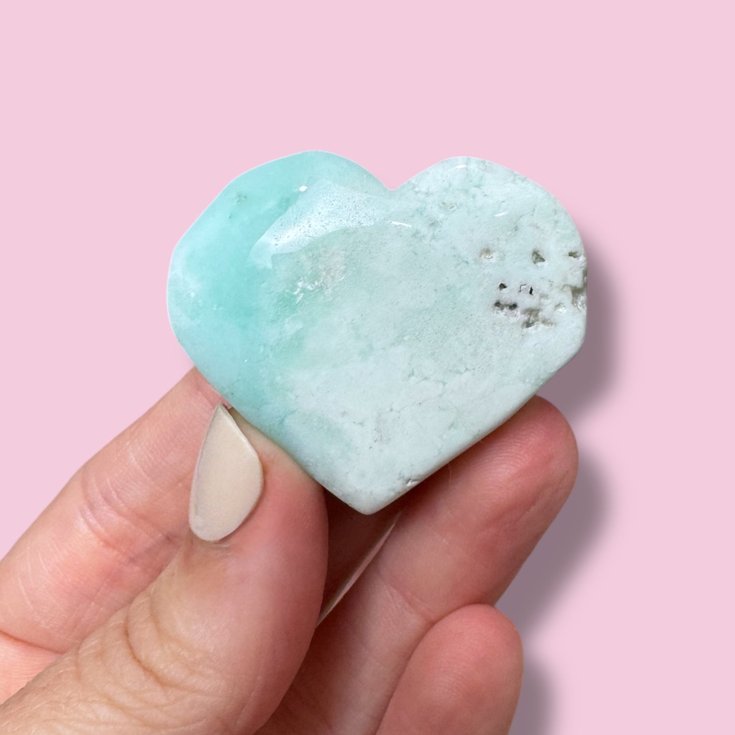 Australian Chrysoprase Heart Carving