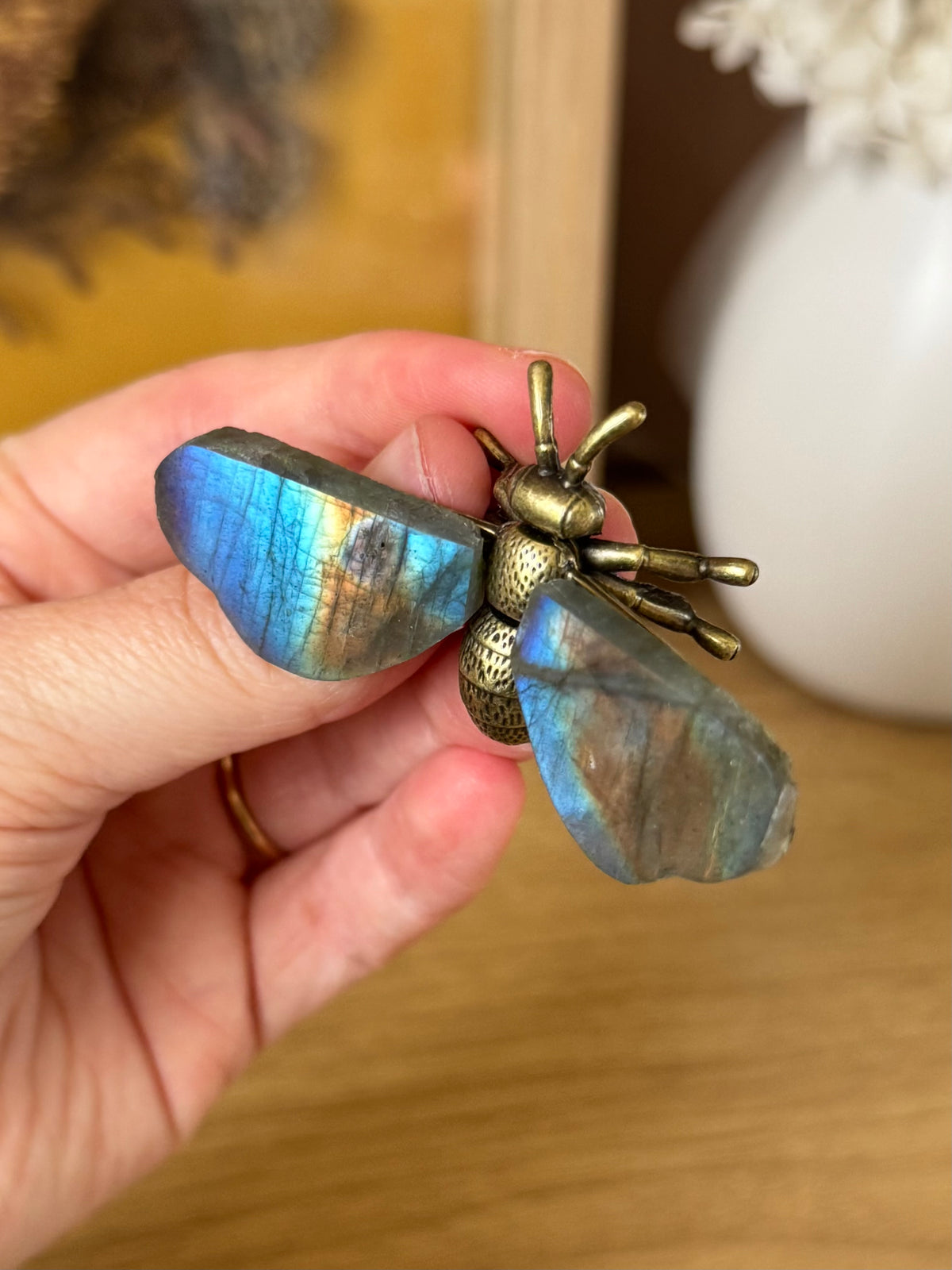 Labradorite Metal Bee