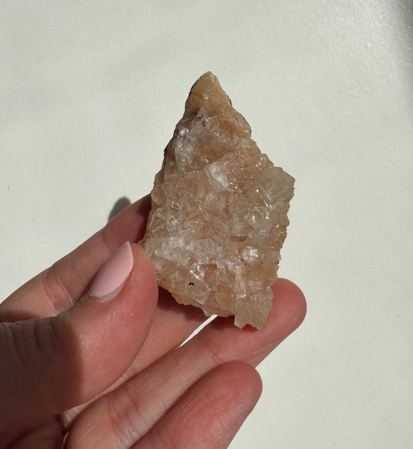 Peach Diamond Apophyllite Cluster/Specimen (B)