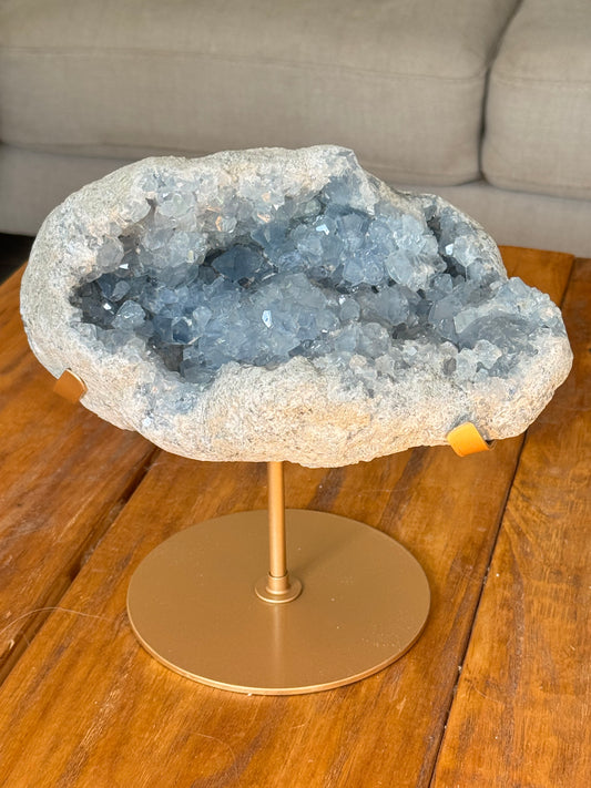 Celestite Geode on Stand 5.1kg