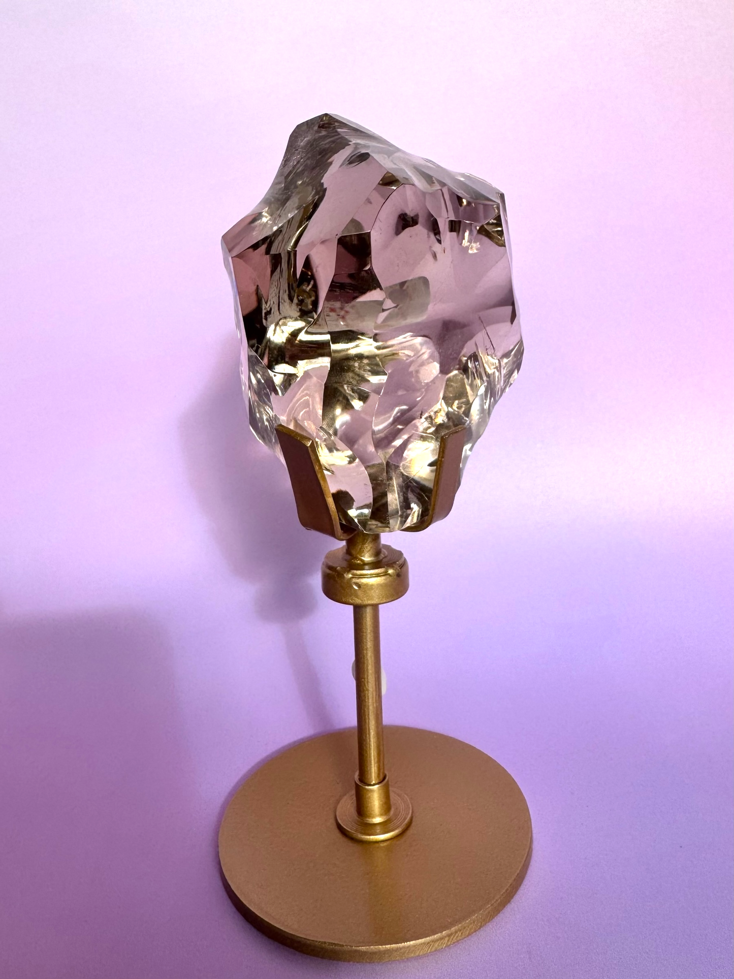 Sculpted HQ Smokey Quartz on Stand