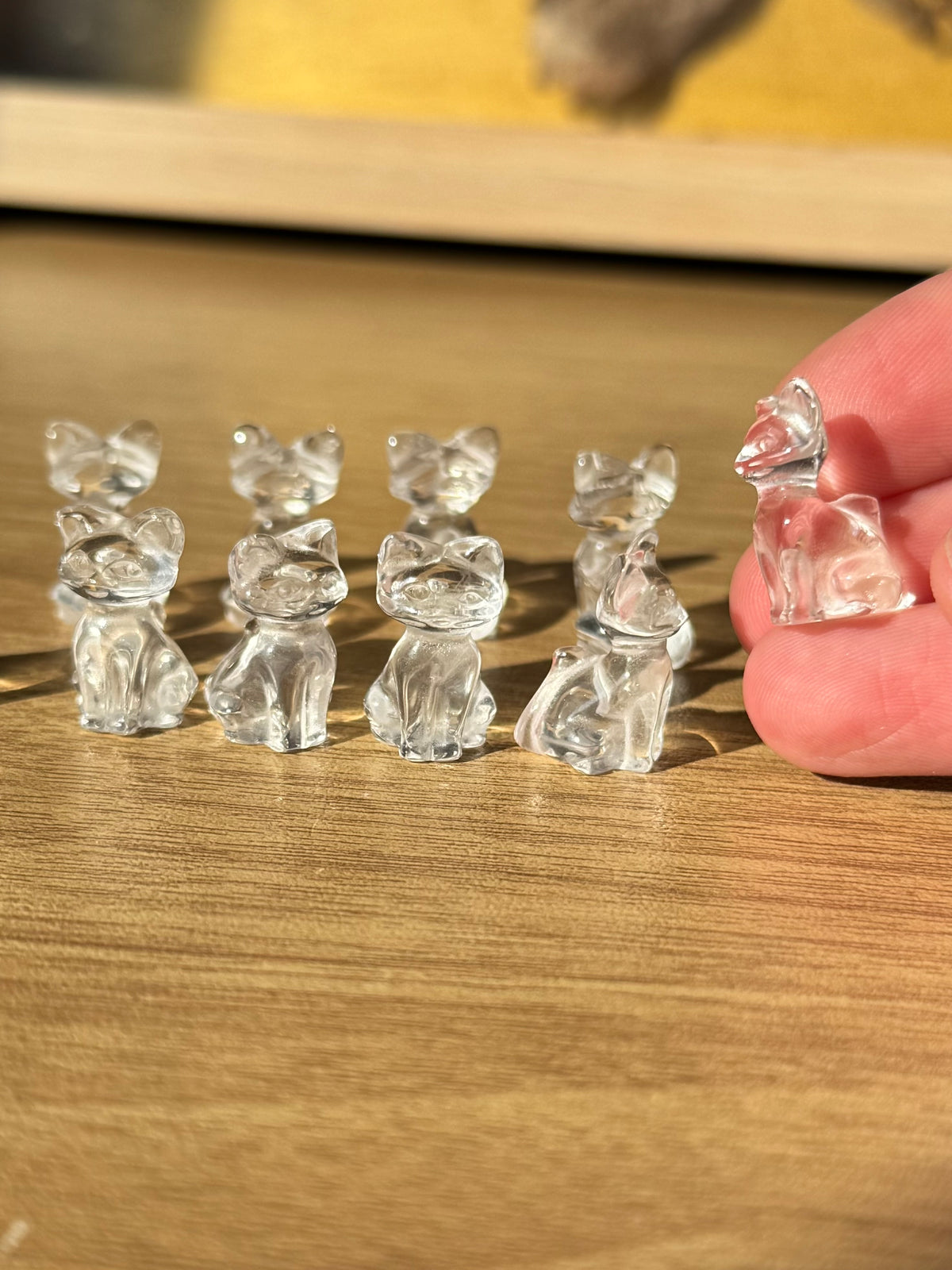 Clear Quartz Mini Cat Carving | Intuitively Chosen