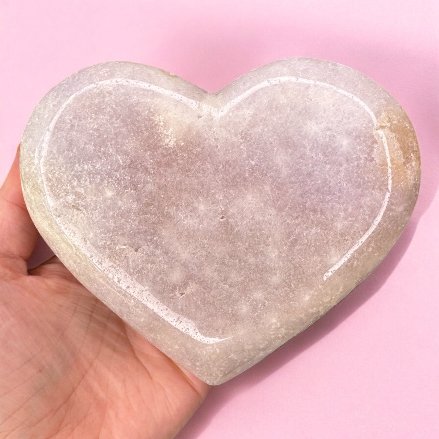 Pink Amethyst Heart (c)