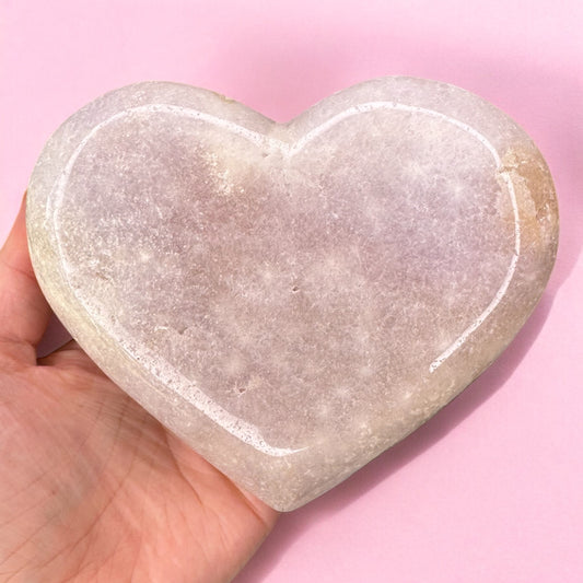 Pink Amethyst Heart (c)