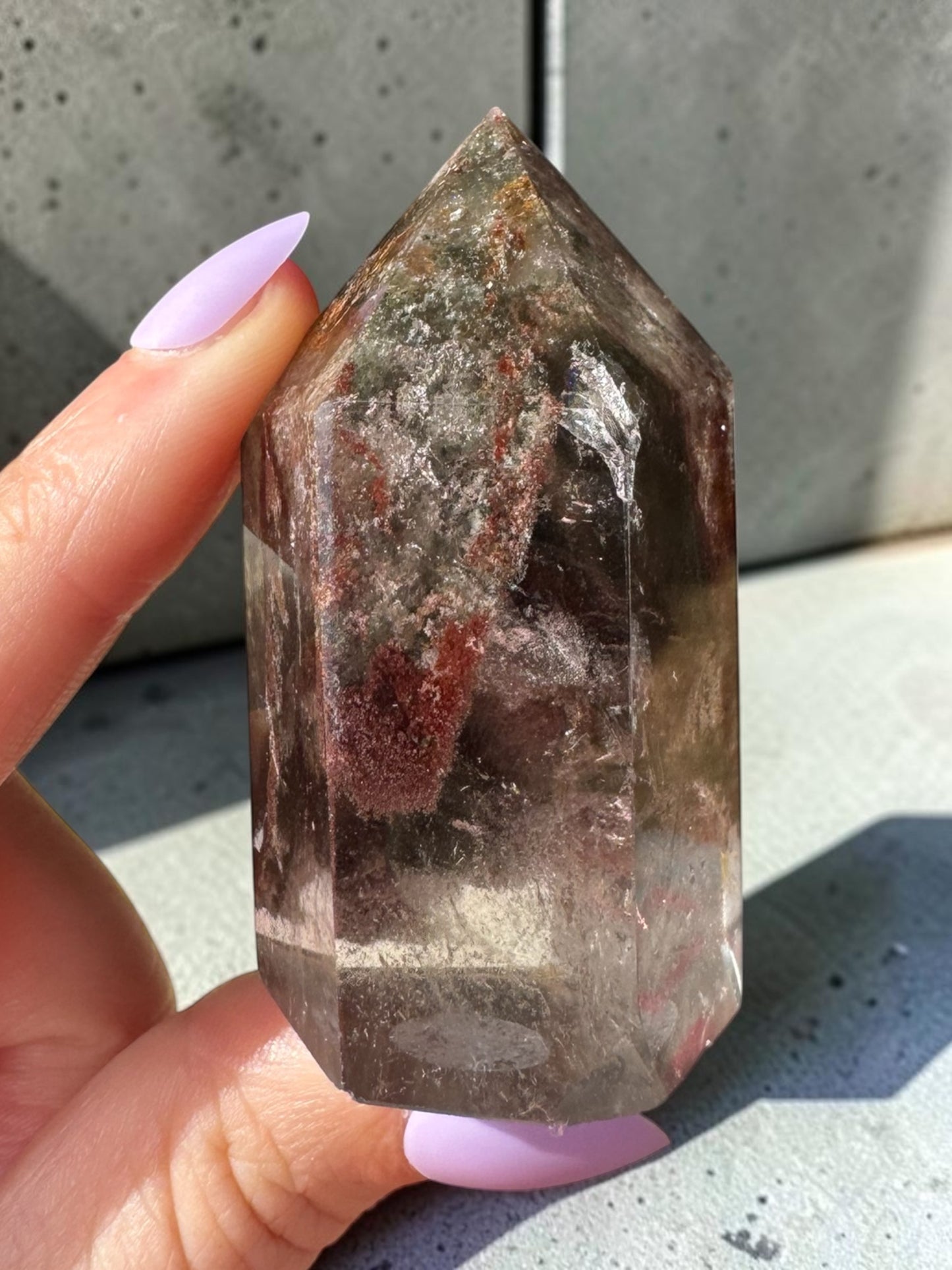 Garden Quartz (lodolite) Point