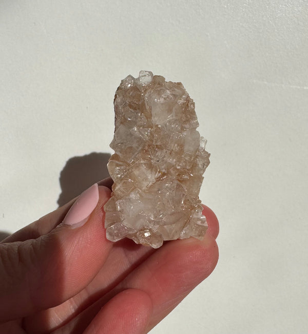 Peach Diamond Apophyllite Cluster/Specimen (B)