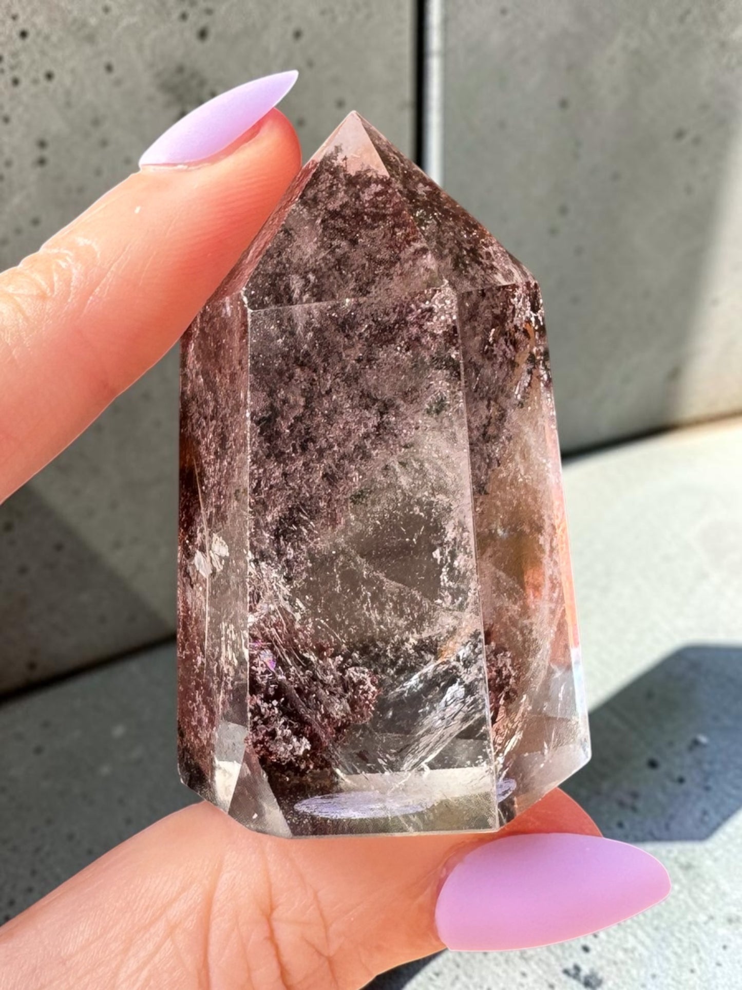 Garden Quartz (lodolite) Point