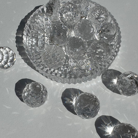 Clear Quartz Faceted Disco Ball | Intuitively Chosen