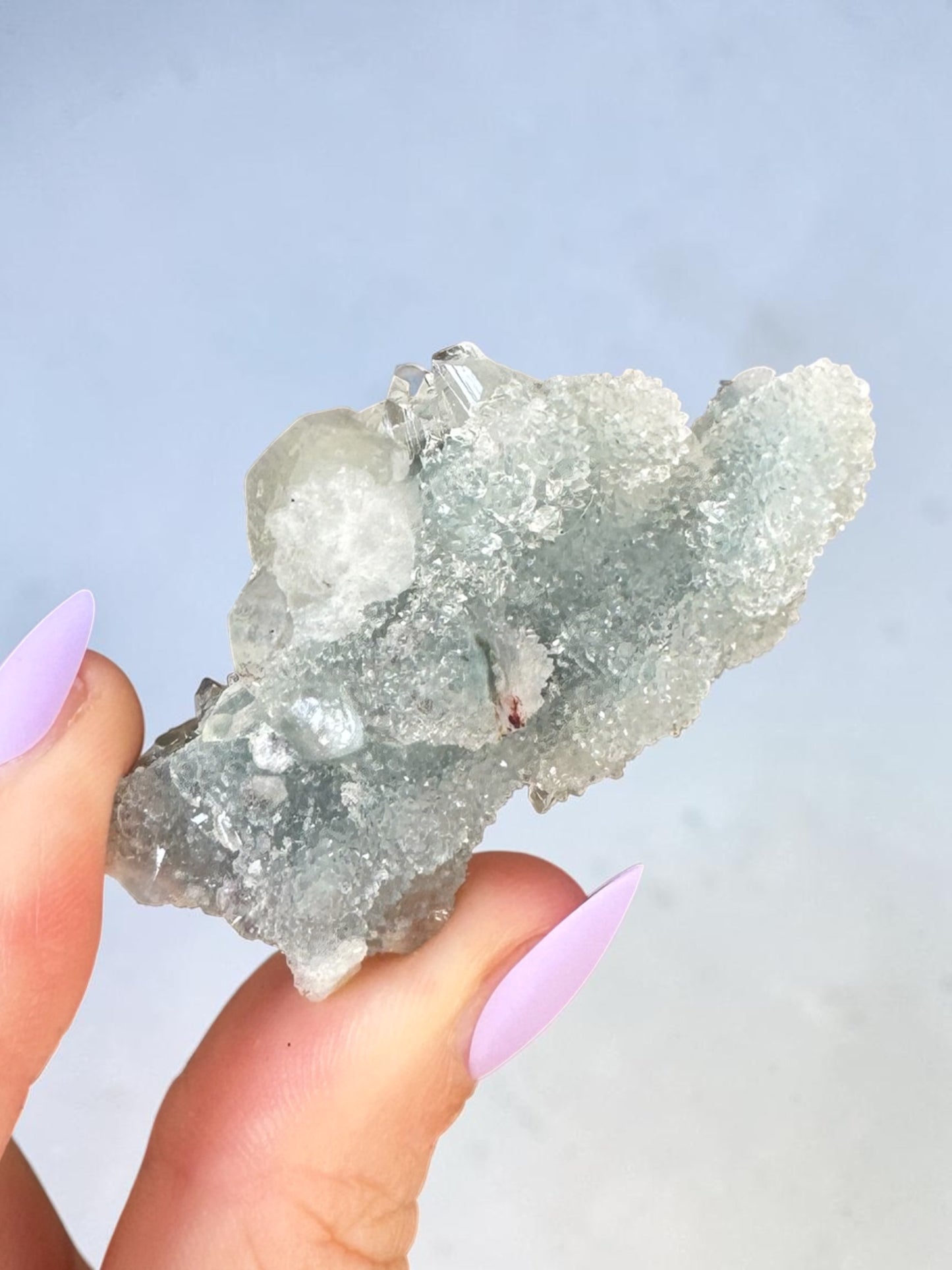 Denim Blue Chalcedony Cluster Specimen