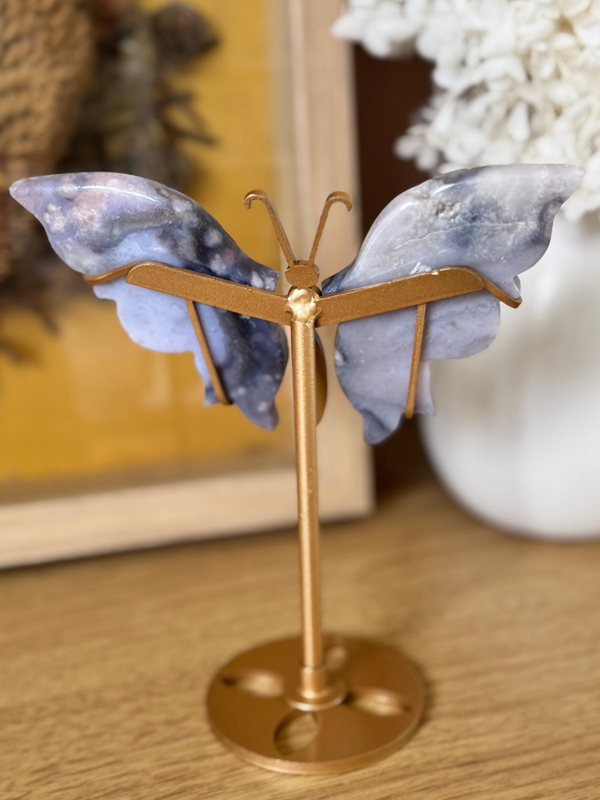 Agate Butterfly on Stand