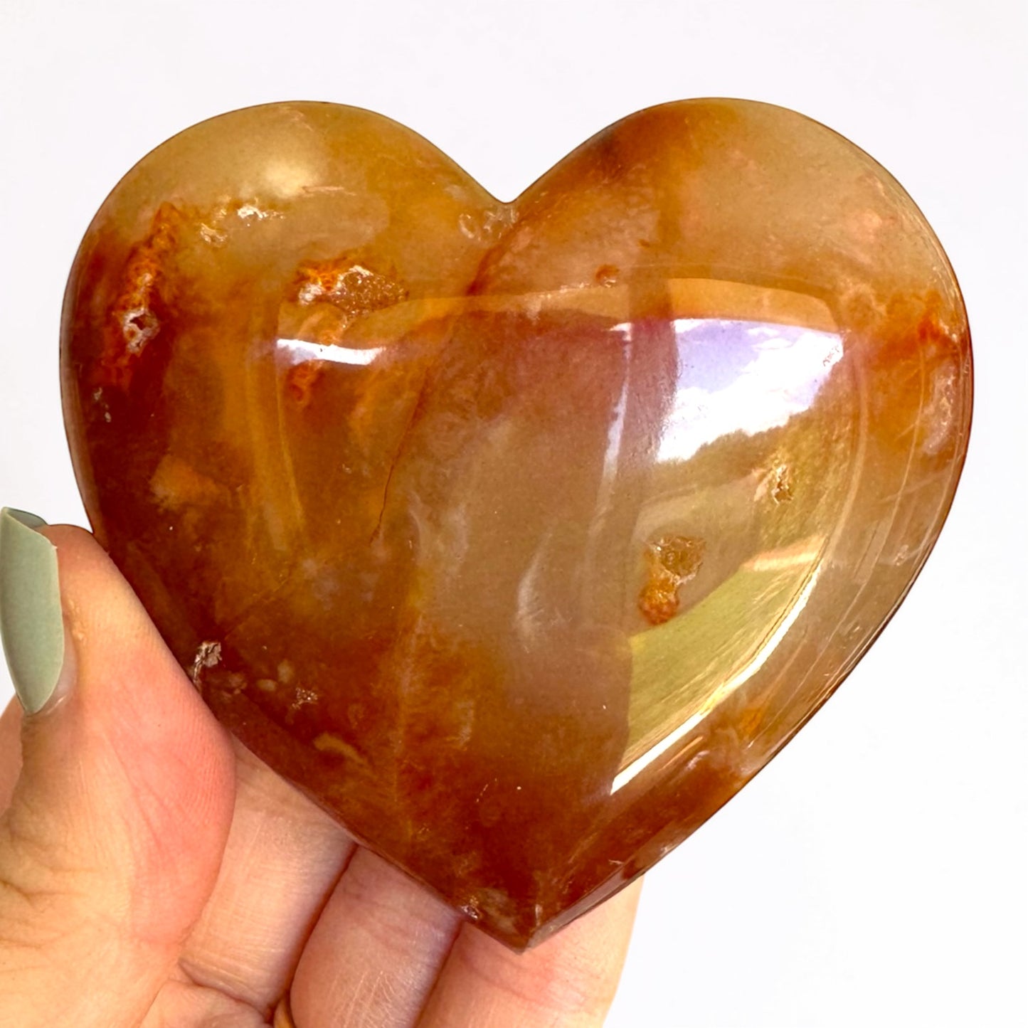 Carnelian Heart Carving