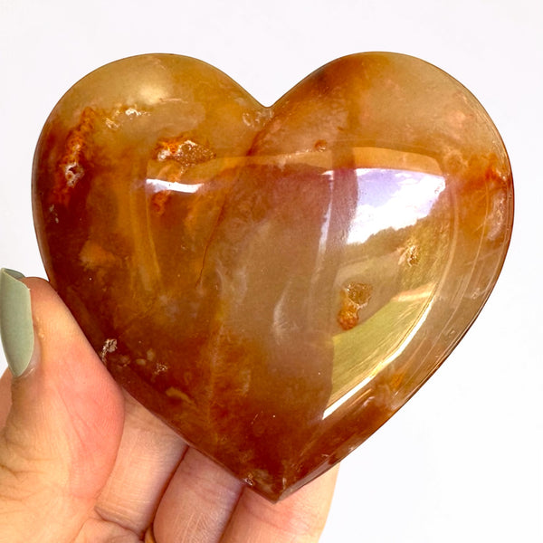 Carnelian Heart Carving