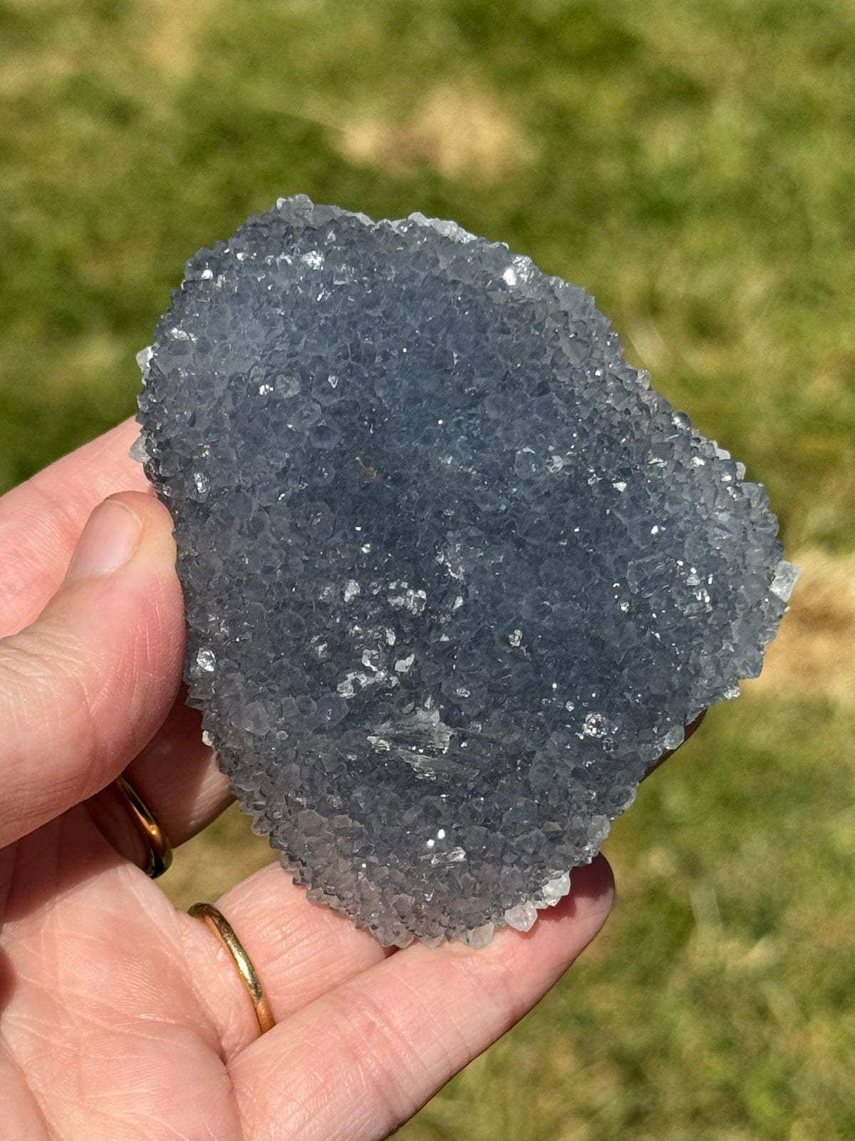 Blue Chalcedony Cluster