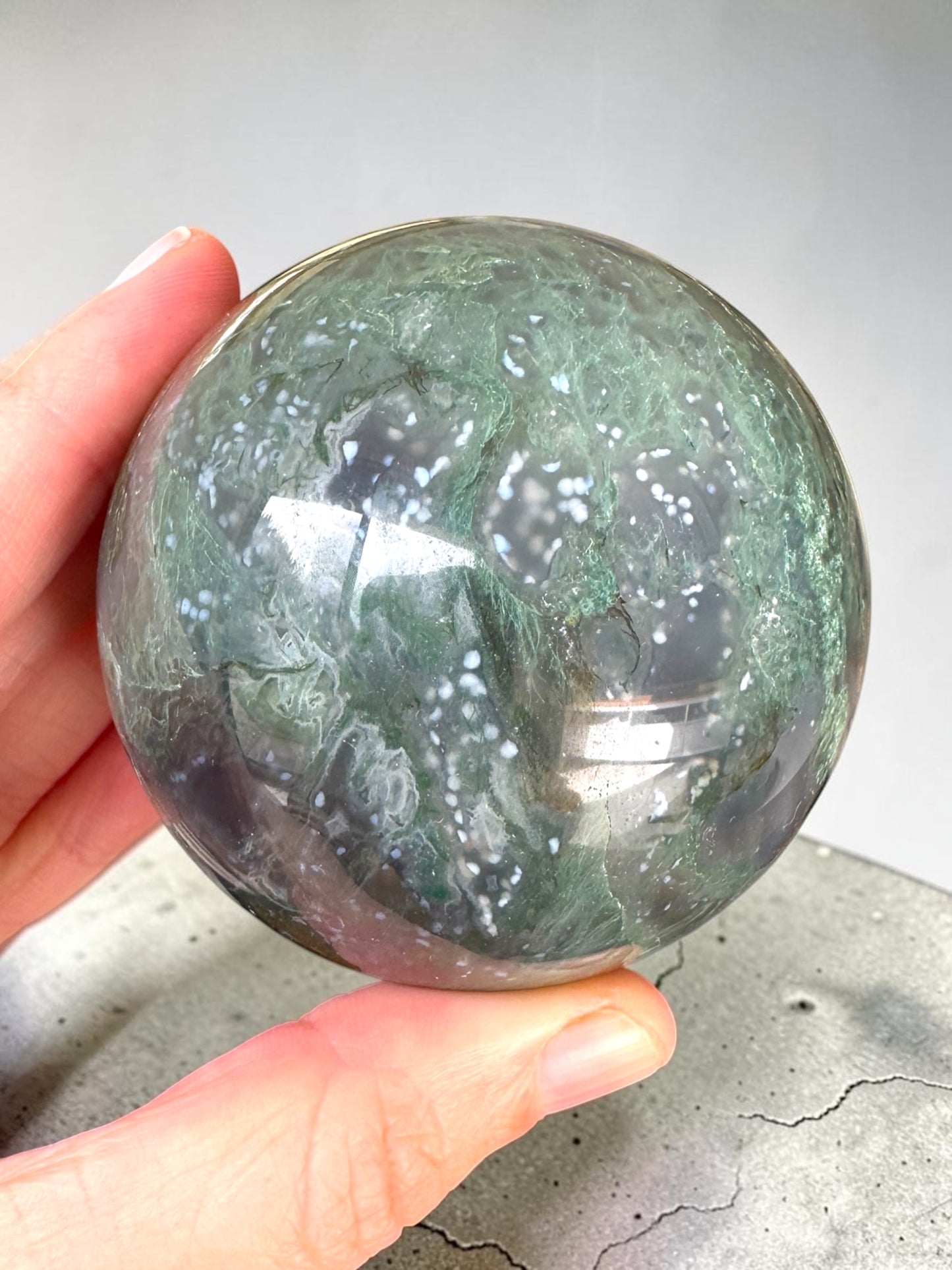 Moss Agate Sphere