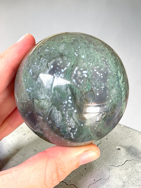 Moss Agate Sphere