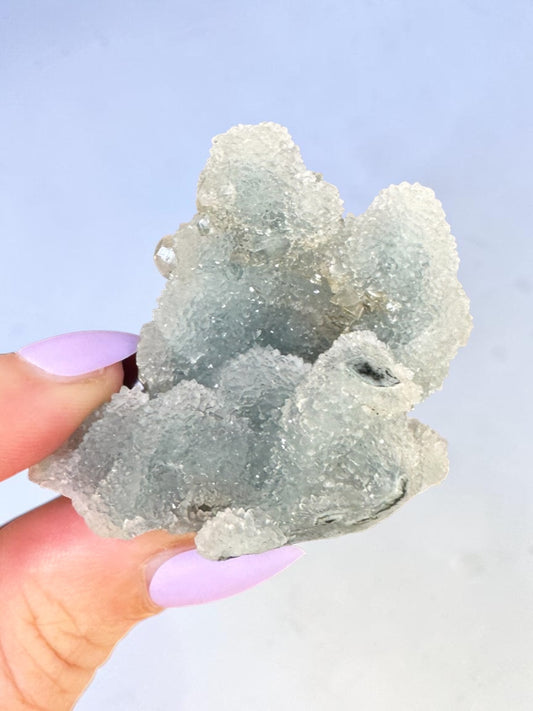 Denim Blue Chalcedony Cluster Specimen
