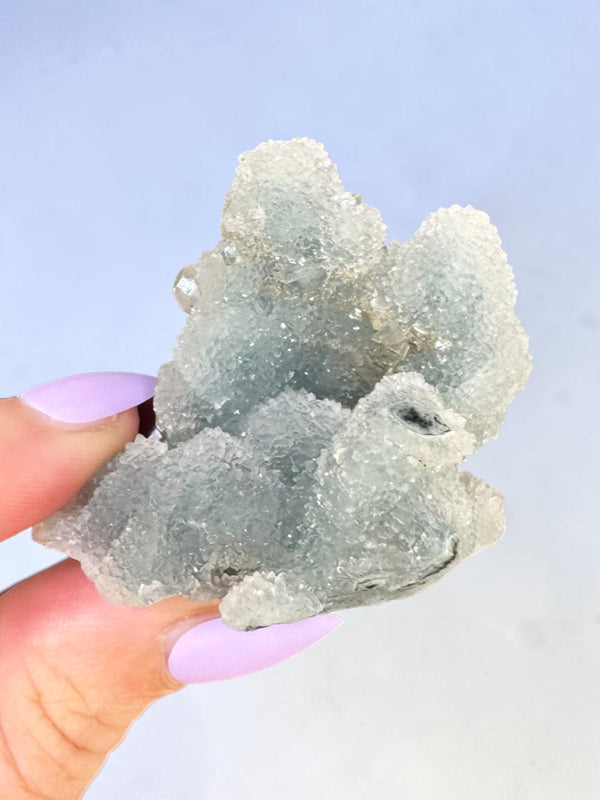 Denim Blue Chalcedony Cluster Specimen