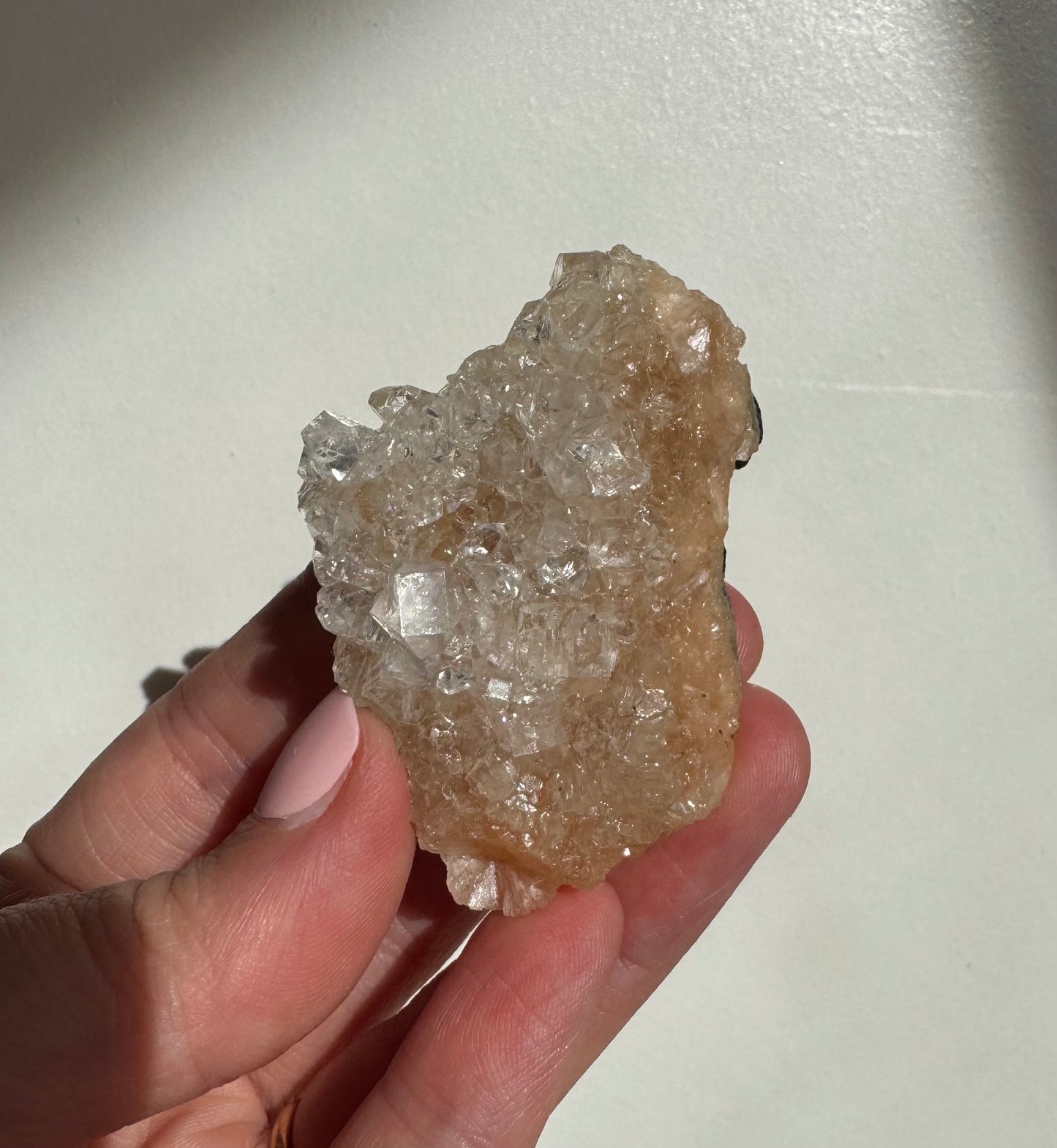Peach Diamond Apophyllite Cluster/Specimen (B)