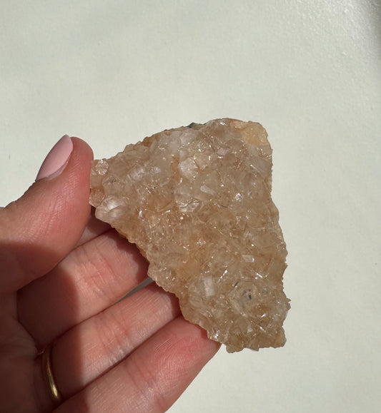 Peach Diamond Apophyllite Cluster/Specimen (B)