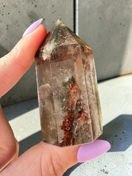 Garden Quartz (lodolite) Point