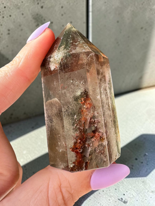 Garden Quartz (lodolite) Point