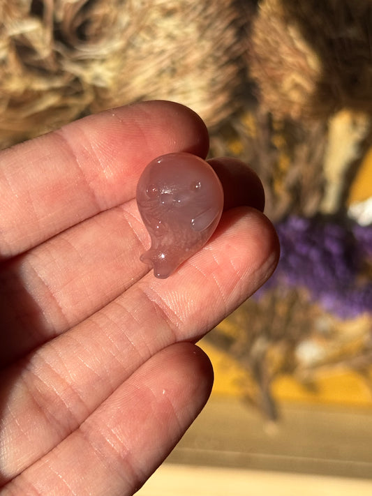 Alashan Agate Mini Seal Carving