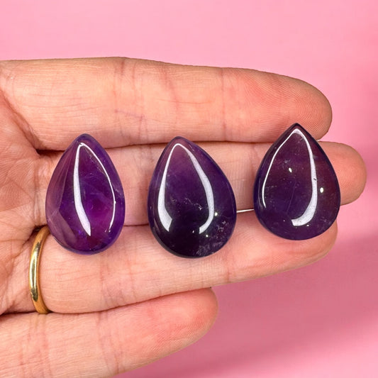 Amethyst Teardrop Cabs | Intuitively Chosen
