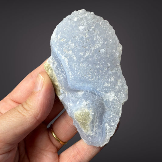 Blue Lace Agate Raw Druzy Cluster