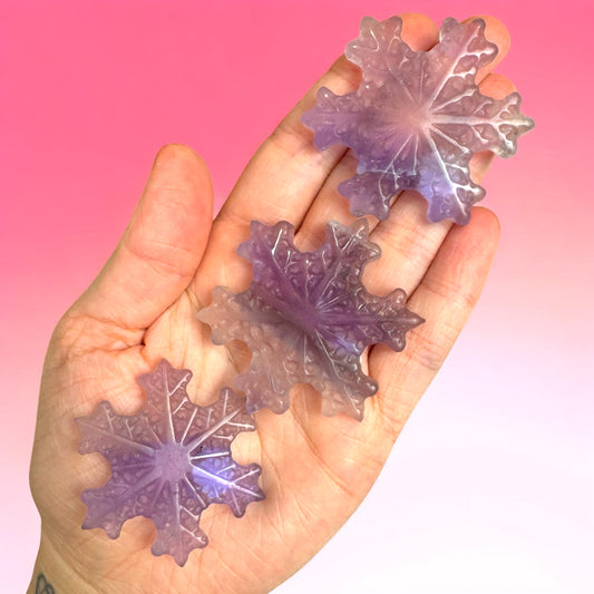 Fluorite Snowflake Carvings | Intuitively Chosen
