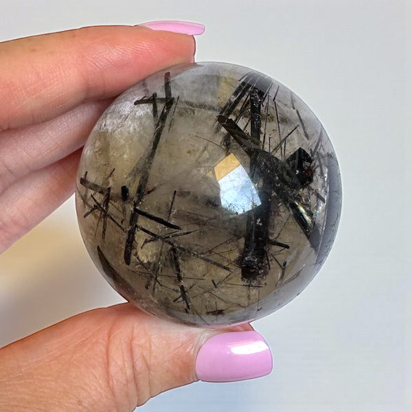 Tourmaline in Quartz Sphere 5cm