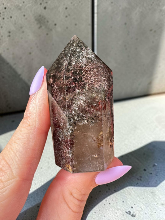 Garden Quartz (lodolite) Point