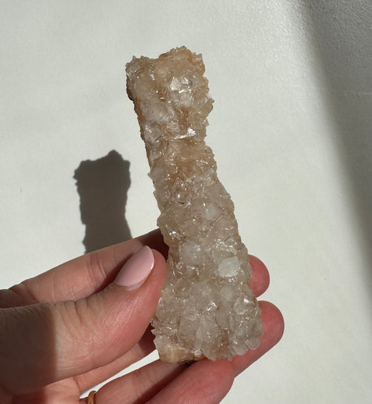 Peach Diamond Apophyllite Cluster/Specimen