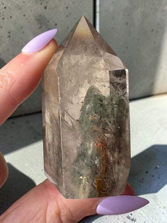 Garden Quartz (lodolite) Point