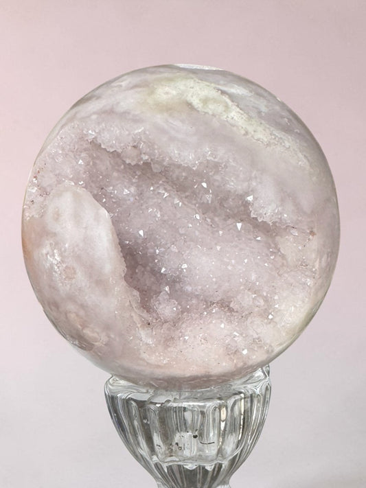 Lilac Pink Amethyst Sphere 6cm
