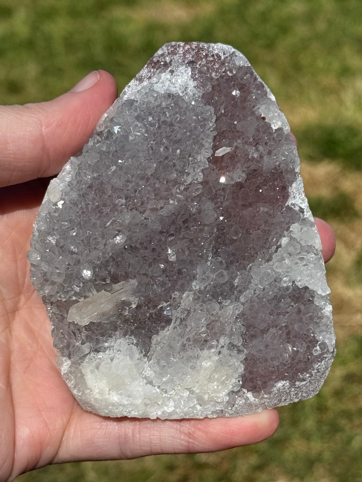 Pinky/Blurple Chalcedony Cluster