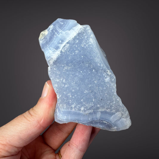 Blue Lace Agate Raw Druzy Cluster