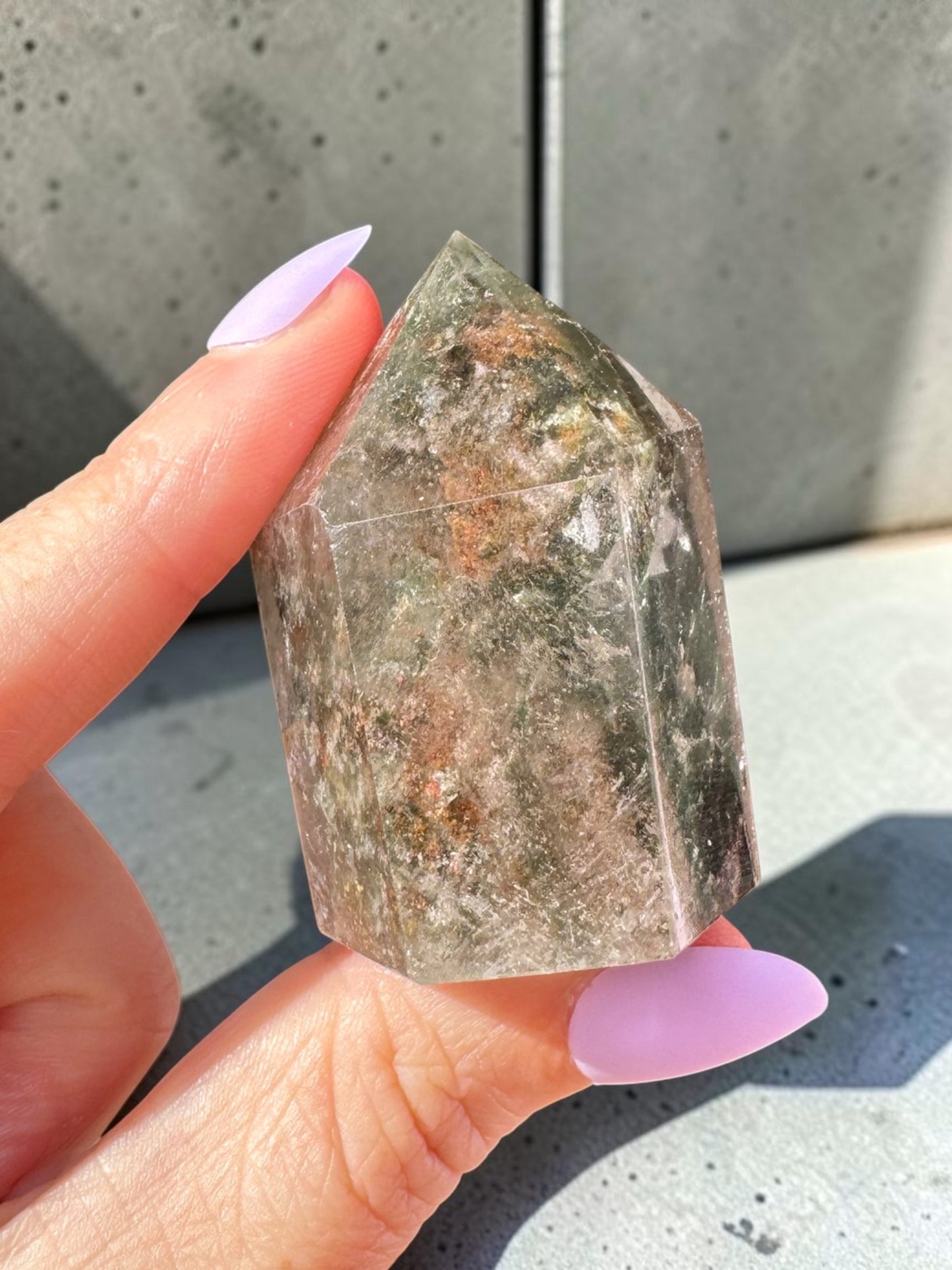 Garden Quartz (lodolite) Point