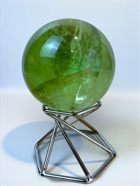 Green Apple Fluorite Sphere 5.5cm