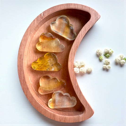 Yellow Vibes Fluorite Cloud Carving | Intuitively Chosen