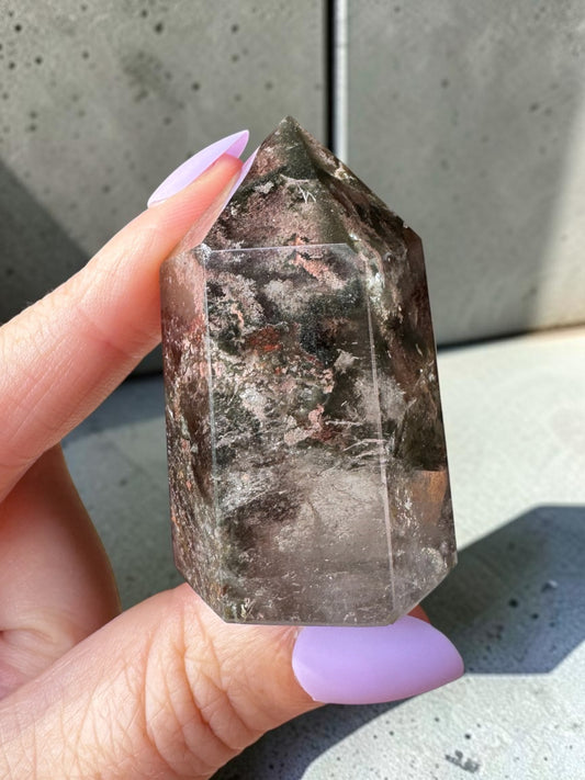 Garden Quartz (lodolite) Point