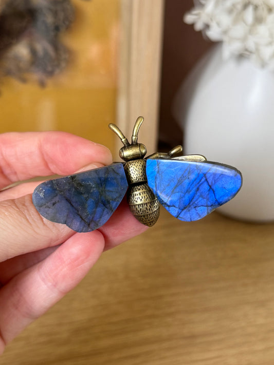 Misfit ~ Labradorite Metal Bee