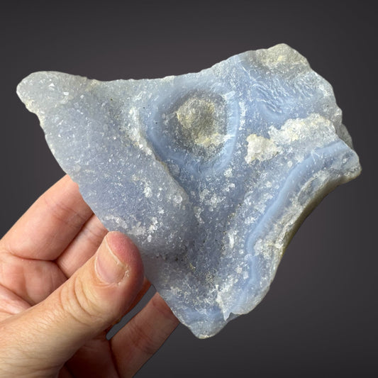 Blue Lace Agate Raw Druzy Cluster