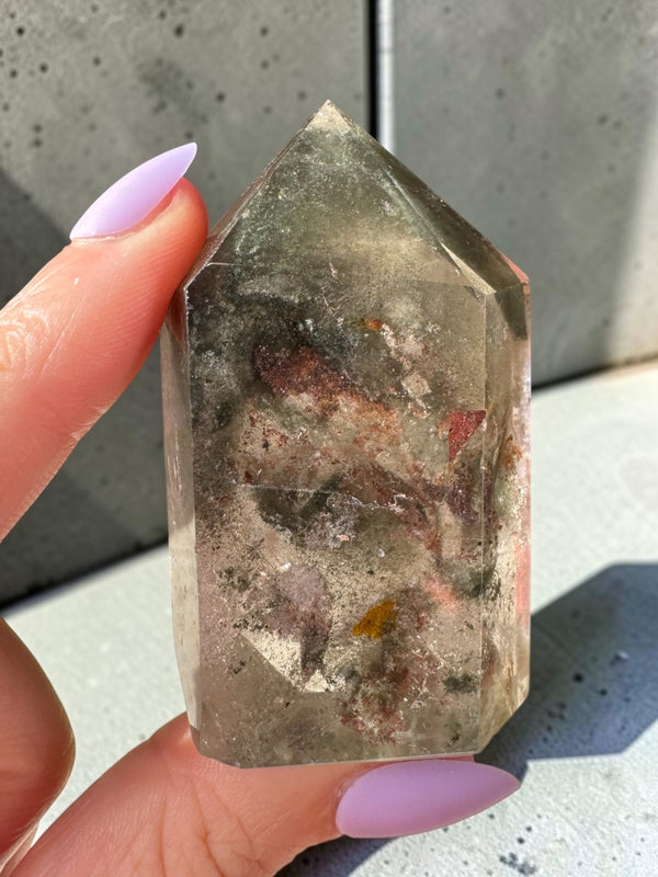 Garden Quartz (lodolite) Point