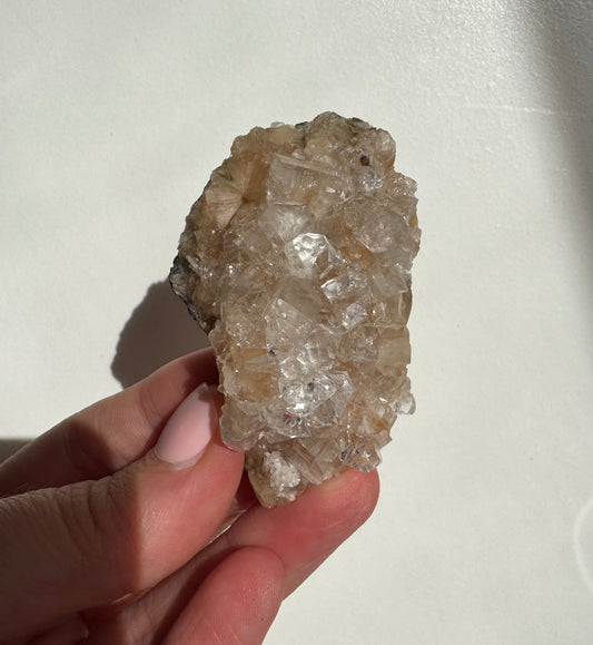 Peach Diamond Apophyllite Cluster/Specimen (F)