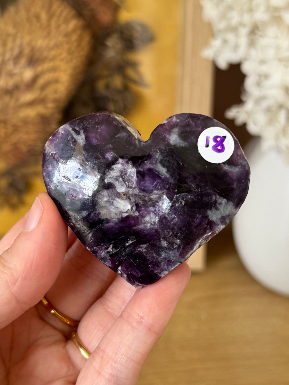 Mica Heart Carving