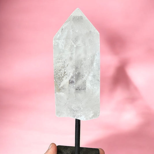 Natural Quartz Point on Stand