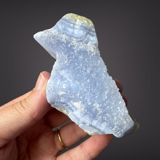 Blue Lace Agate Raw Druzy Cluster