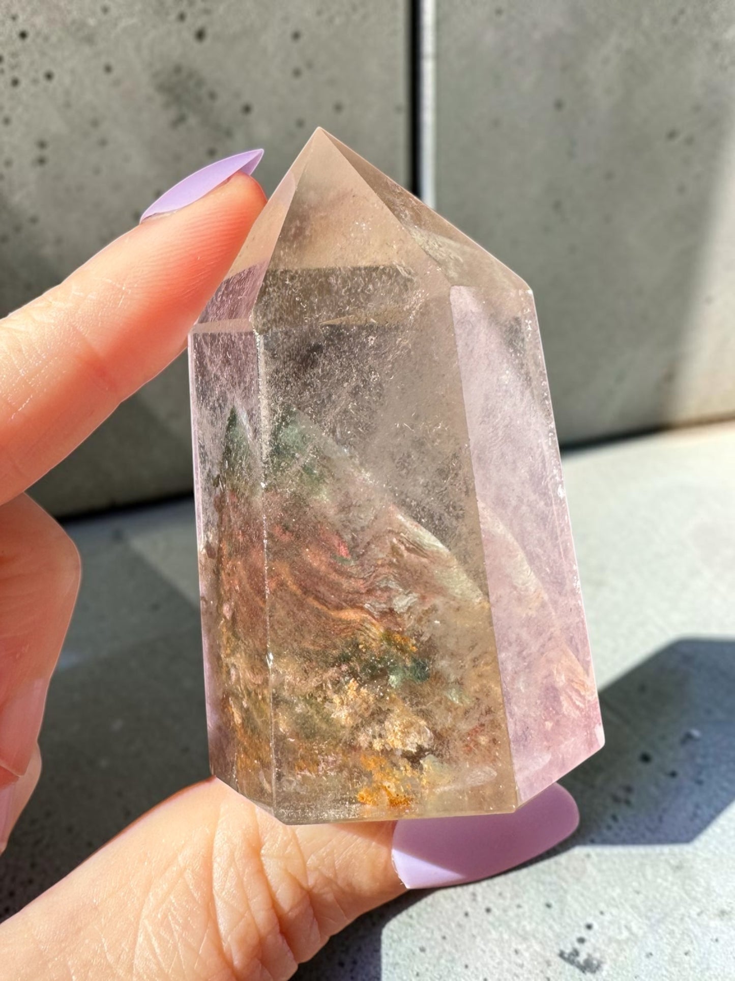 Garden Quartz (lodolite) Point