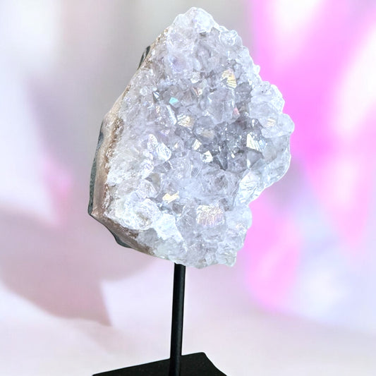 Aura Amethyst Cluster on Stand (L)
